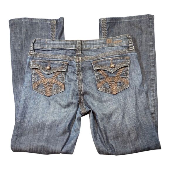 KUT from the Kloth Jeans Women's 8 Mid-Rise Bootcut Flap Pockets Thick Stitch - Picture 1 of 13